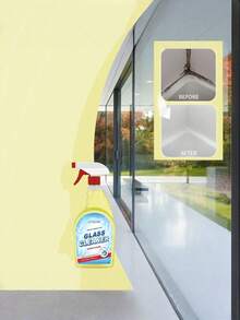 SHEIN Lemon Scented Glass Cleaner For Stain And Dust Removal - Yellow - View 1