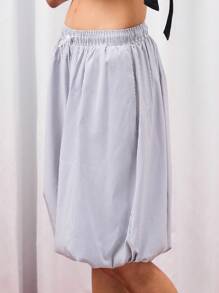 COUREZ 条纹蓬松短裤/女士夏季服装夏季短裤 Y2K 复古