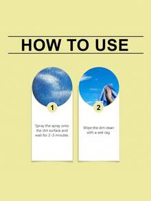 SHEIN Lemon Scented Glass Cleaner For Stain And Dust Removal - Yellow - View 5