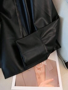 GlowEve CURVE 大码女式长袖短款夹克，新款时尚百搭休闲短款摩托车夹克，适合日常穿着，修身