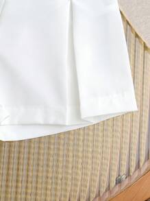Bộ quần áo thời trang cho bé gái, áo vest cổ tròn và quần short xếp ly họa tiết hoa 3D, bộ quần áo mùa hè cho bé gái, bộ quần áo ngắn màu trắng cho bé gái 2 tuổi, bộ quần áo mùa hè cho bé gái, trang phục mùa hè cho bé gái, đám cưới, tiệc tùng, vũ hội, sinh nhật, halloween, tốt nghiệp - Nhiều màu - Xem 5