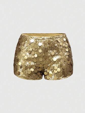 Grunge Punk Minigonna super corta e sexy da donna in paillettes luccicanti, adatta per l'estate, la spiaggia, la laurea, la Pasqua, i concerti, le vacanze a Nashville, il ballo di fine anno, lo stile punk da strada