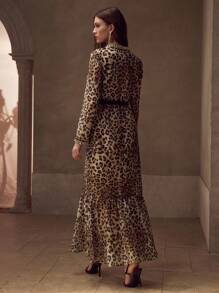 MOTF PREMIUM Váy cắt chéo họa tiết da báo - Nhiều màu - Xem 3