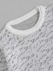 EURMUSE Men Crew Neck Good Quality Long Sleeve Rib Knit Regular Sweater Gift For Boyfriend - Grey - View 6