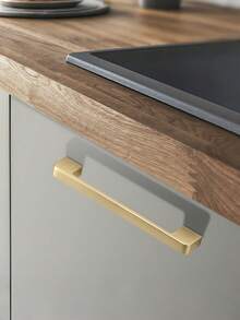 2pcs Aluminum Alloy Handles For Drawers, Cabinets, Furniture And Shoe Racks - Gold - View 4