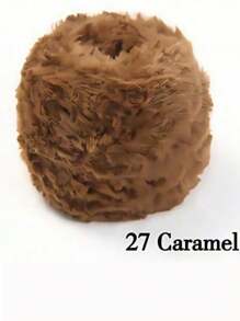 1 件 100 克钩针纱线羊毛纱线粗羊毛仿貂毛花式纱线粗羊毛手工编织纱线柔软纱线 DIY 钩针编织纱线适用于衣服、帽子、围巾、毛毯舒适蓬松毛皮纱线、毛绒纱线手工钩针爱好者、母亲节礼物、生日装饰