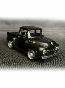 红色卡车装饰，复古风格红色卡车装饰金属农舍装饰桌面存储迷你压铸汽车装饰卡车适用于家庭厨房农场 1 件最佳礼物生日毕业 - 彩色 - 查看 5