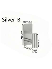 1 pieza Barra para toallas, portarrollos de papel higiénico, anillo para toallas de acero inoxidable, barra para almacenar, nuevo gancho de pared para el baño - Multicolor - Ver 17