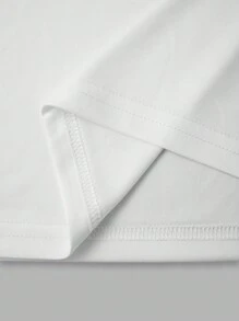 Manfinity Dauomo 大码男式休闲拼色装饰骑士印花短袖 Polo 衫