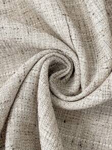 SHEIN LUNE 卡其色女士基础款纽扣西装外套，秋冬季女装，适合秋季、冬季等各种场合，包括外出上衣、乡村风格服饰等。 - 卡其色 - 查看 8