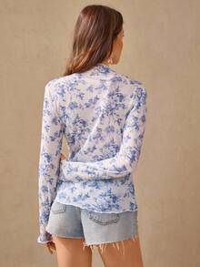 Wildy Phong cách BOHO mùa thu, trang phục đồng quê thanh lịch cho nữ, áo kiểu Bohemia mùa hè, áo lưới đen xuyên thấu ren, áo ren thanh lịch, áo kiểu lễ hội nhạc đồng quê Mỹ cho nữ, áo hoa xanh, áo kiểu miền Tây, áo hoa, áo lưới, trang phục thường ngày, áo hoa mùa xuân, áo kiểu cao bồi, áo kiểu miền Tây, áo ren, áo đi chơi cho nữ. - Xanh và trắng - Xem 7