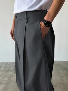 HUEFORM Men's Casual Versatile Commuter Solid Color Wide Leg Pants, Fall