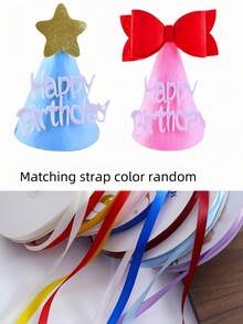 1 bộ đồ trang trí tiệc sinh nhật cho thú cưng, bao gồm băng rôn, mũ, bóng bay hình bàn chân, yếm và nơ, thích hợp cho lễ kỷ niệm - Hồng - Xem 9