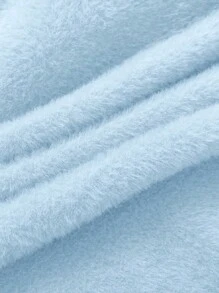 Franclia High Collar Thermal Lined Slim Fit Thermal Long Sleeve Sweater, Autumn/Winter New Arrival Fall Cloth For Women - Baby Blue - View 5