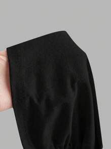 SHEIN EZwear 3pcs Black Plus Size Women's Ruched Side Sleeveless Camisole Tops, Suitable For Summer - Black - View 11