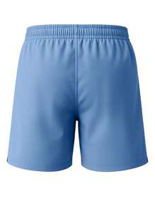 Nike Casual Sports Outdoor Loose Summer Drawstring Men's Swim Trunks Shorts - Light Blue - View 5
