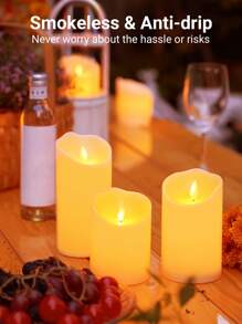 Teckwe LED Candle Light,Flameless  LED Tea Light,Suitable For Party,Wedding,Birthday,Holiday Decoration,Confession,Proposal Atmosphere Candle Light,Home Decoration,,Easter,Thanksgiving