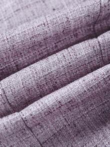 Ellevyn Pantalones de alta calidad con apariencia de lino, estilo francés elegante para uso diario, verano - Morado - Ver 4