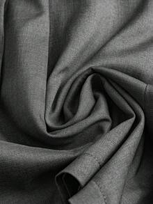 Franclia 大码女式纯色优雅腰带装饰短裤，适合通勤、郊游、夏季、办公室、派对、休闲装 - 深灰色 - 查看 3