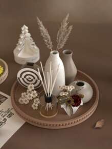 圆形泡泡珠托盘收纳盒，环氧树脂模具，DIY香味石膏板，硅胶模具，返校 - 白色 - 查看 3