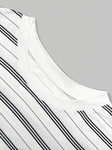 Resyla 2025 New Embroidery Japanese Retro Striped Long-Sleeved Round Neck Women's Autumn Hot Style Slouchy Age-Reducing Loose Tops Fall Cloth For Women - Multicolor - View 3