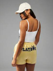Missguided x Playboy Number 53 Cami Top Tank Sleeveless Summer Top Essential Wear - White - View 2