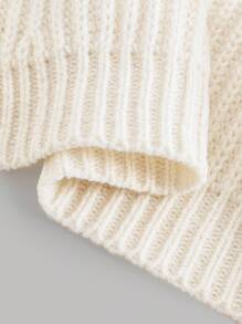 SHEIN Tween Girl Cute And Kawaii White Long Sleeve Cardigan With Pink Bow-Tie.,Long Sleeve Tops,In Fall/Winter - White - View 6