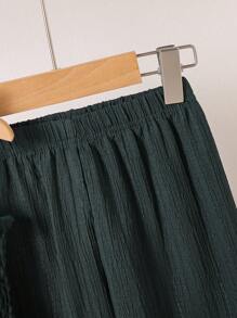 SHEIN 女婴梭织背心和裤子套装