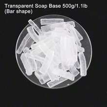 500g/1.1lb 白色/透明皂基，适用于DIY手工皂，透明植物皂基