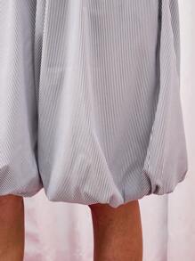 COUREZ 条纹蓬松短裤/女士夏季服装夏季短裤 Y2K 复古