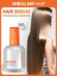 SHEGLAM HAIR Hot Streak Leave-In Protection Serum-150ml/5Fl Oz,Heat Protectant Spray For Hair,Hair Mask Hair Serum Hot Streak Hair Protection Hair Treatment Serum,All-In-One Leave-In Spray Light As Air Protects And Defends Against Damage Protects Against UV Damage Strengthens,Nourishes,Moisturizes Hair Suitable For All Hair Types Curly Hair Products Graduation Birthday Holiday Summer Winter Autumn Women Makeup Party Beach Travel Camping Outdoors School Campus Festivals Decor Gift Present Rose Girl Best Color Charm Vibe Pink Christmas New Year Thanksgiving Day Valentine's Day