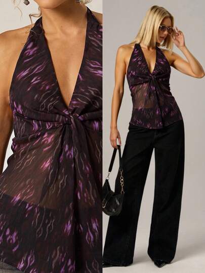 Avantive Vacation Halloween Costumes Beach Blouse For Woman, Halter Top Y2k Goth Country Concert Y2k Tops 2000s Style Going Out Top Gothic Street Wear Sexy Tops Strapless Top Grunge V Neck Top Gyaru Concert