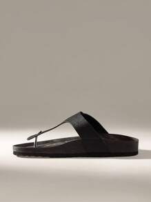 Solecia Sandalias y chanclas para hombres - Negro - Ver 3