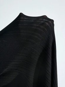 Maija 2025 Mono elegante de manga larga con cuello en V profundo, ajustado y semitransparente, con volantes en el bajo, adecuado para la temporada de fiestas de principios de otoño. Mono negro de una pieza, mono de manga larga, ropa de otoño para mujer, ropa de invierno para mujer, conjuntos de otoño para mujer, Halloween, Navidad, casual de negocios, atuendos de oficina para mujer, ropa de trabajo para mujer, suéteres de otoño, suéter de Halloween