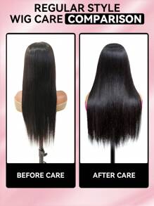 TrueHD Perruque droite en cheveux humains avec fermeture en dentelle 9am, sans colle, 6 x 4 pouces, 18-30 pouces de longueur, 180% de densité, couleur naturelle, ligne de cheveux pré-épilée, soyeuse, facile à porter, idéale pour les débutants et la rentrée scolaire