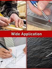4Pcs/Set 2.8mm Solid Carpenter Pencil With Pencil Cap, Professional Deep Hole Mechanical Pencil Marker For Woodworking & Construction, Includes Built-In Sharpener, 2 Boxes Of Refill Leads, Durable Writing Tool For Carpenters, Architects, Contractors, DIY Enthusiasts, Ideal For Marking On Rough Surfaces, Heavy-Duty Design For Precision And Long-Lasting Use On-Site Or In Workshop - Sets - View 5