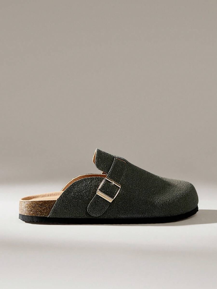 Solecia Pantofi plat simpli și versatili pentru femei, casual - Verde inchis - Vizualizare 1