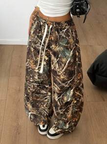 Coolane Fall Clothes For Women Basic Striped Tree Branch Pattern Graphics Wide Leg Sweatpants For Halloween