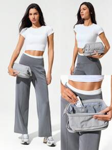 GLOWMODE Túi đựng đồ vệ sinh cá nhân Glow The Distance 5L chống thấm nước, khóa kéo, hai ngăn, có logo, tiện dụng khi tập thể dục, du lịch, thường ngày - Màu Xám nhạt - Xem 7