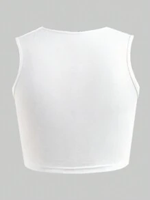 Sparklyn 女童黑色条纹复古字母印花宽松夹克、黄色修身吊带背心和黄色短裤 - 黑色 - 查看 7