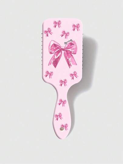 Kawaii Rosa Schleife Massage Kopfhaut glättende Luftpolster Haarbürste