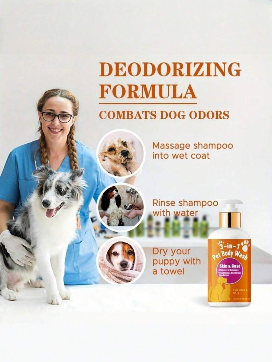 1 Buah Sabun Mandi Hewan Peliharaan 3-in-1 dengan Vitamin E - Membersihkan & Menutrisi Secara Mendalam, Menghilangkan Kotoran & Minyak, Memperbaiki Kulit Kering dan Kasar, Menjaga Kelembapan untuk Anjing & Kucing, Penggunaan Sehari-hari, Sampo Anjing, Formula Pembersih, Bahan-bahan yang Menutrisi - transparan - View 1