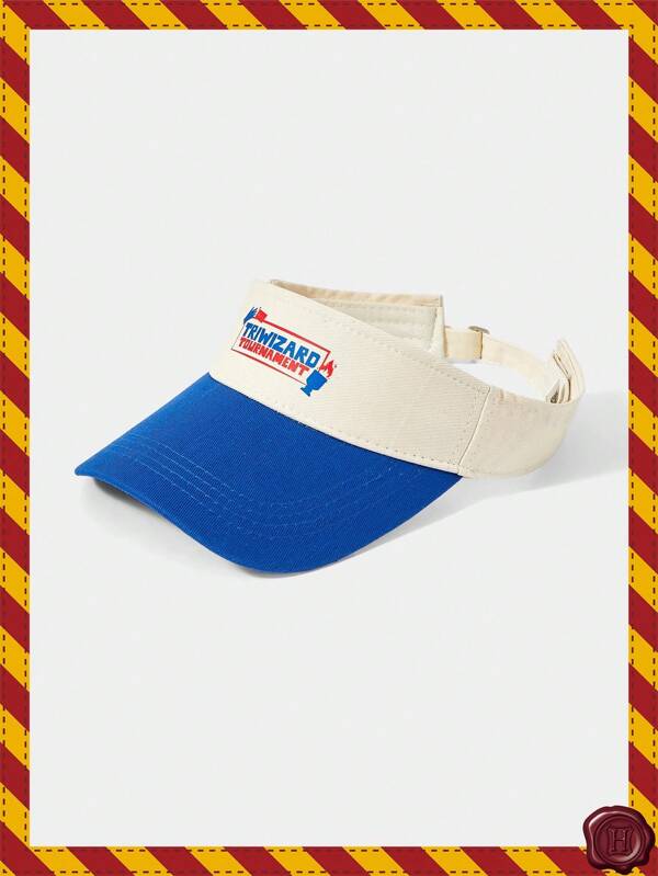 HARRY POTTER X SHEIN Sombrero de sol de verano con bloque de color y gráfico de letra