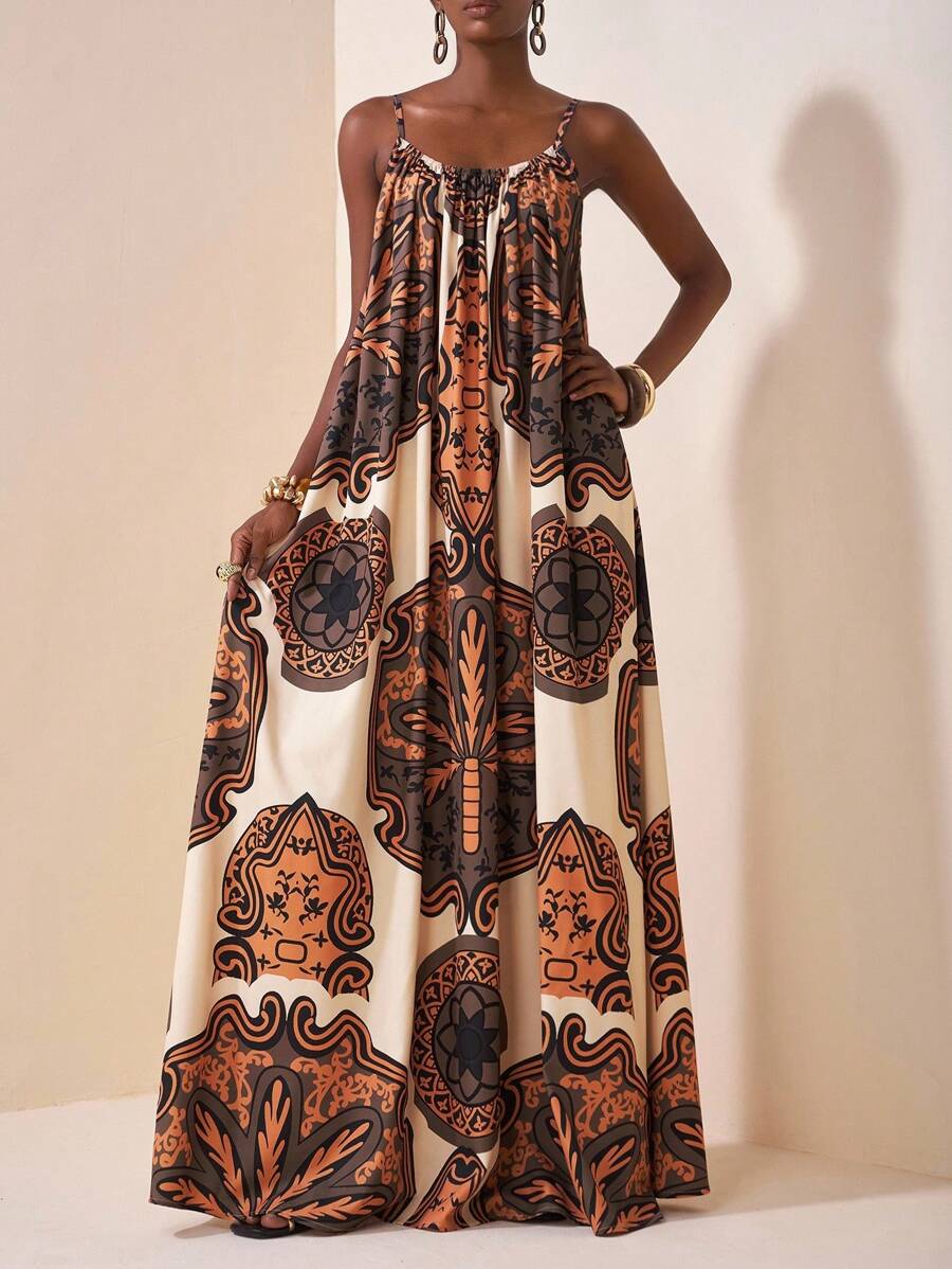 Veslaya Lễ hội âm nhạc mới đầu xuân 2026 dành cho phụ nữ ngoại cỡ, Lễ Phục sinh, Phương Tây, Phong cách du mục, Tiệc sinh nhật, Tốt nghiệp, Bữa sáng muộn, Sân bay, Tiệc tùng, Dã ngoại ngày lễ, Tiệc sang trọng, Vũ hội, Đi làm tối giản, Váy dài in hoa đi nghỉ thời trang đường phố