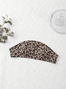 Seamless Strapless Leopard Print Bralette, Comfortable Slip-Resistant Padded Bra For Small Bust, Backless - Multicolor - View 8