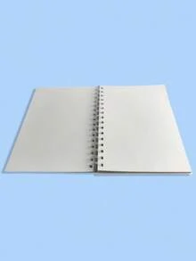 SmileyWorld® | SHEIN Letter & Smile Face Print Notebook - Blank Notebook For Drawing & Journaling,Vintage Retro Notebook, Unlined Diary For Artists - Multicolor - View 3