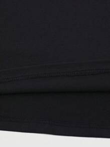 ROMWE MEN Street Life Camiseta de Manga Curta com Gráfico de Figura Vintage Desgastada Masculina, Estilo Verão, Anos 2000 - Preto - Visão 6