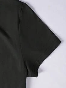 SHEIN Explorewe 5 件套青少年女孩纯色短袖 T 恤，侧面有褶皱，休闲，适合学校、郊游、校园生活、ins 风格上衣 - 彩色 - 查看 8