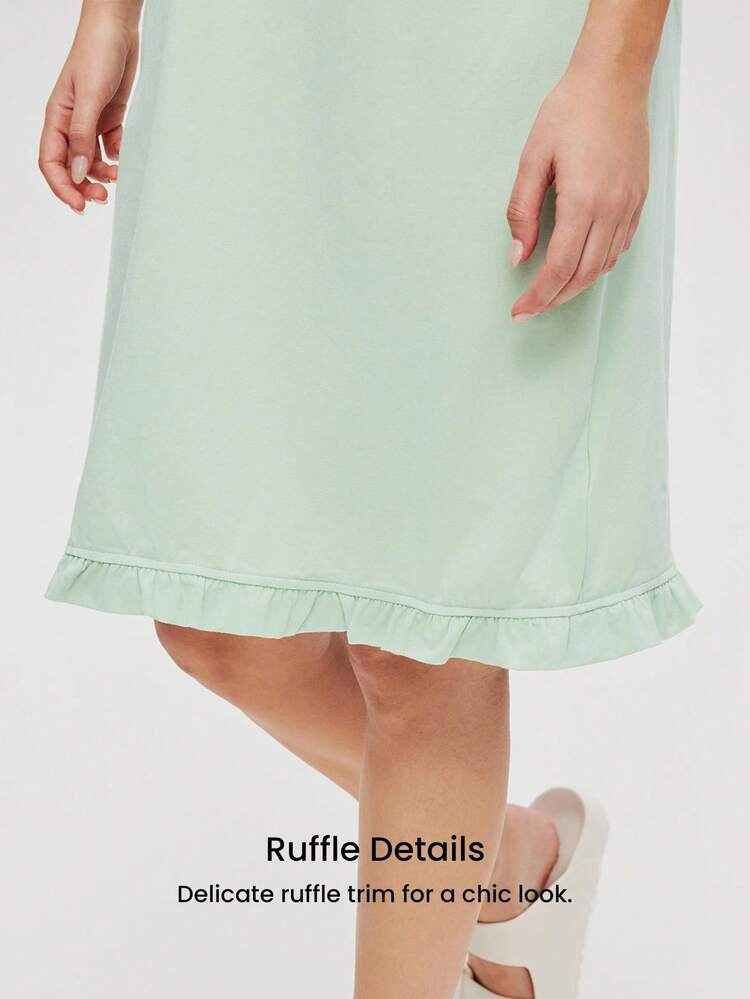 통기성 코튼 민티 프레쉬 섹시 나이트드레스 신부 속옷 걸 통기성 잠옷 귀여운 슬립 드레스 패션 캐주얼 편안한 의상 베이비돌 로맨틱 아늑한 집에서 십대 걸 & 젊은 & 어린이 & 걸 잠옷 란제리, 봄과 여름에도 적합