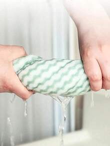 1 pieza Paño de cocina de felpa coral de color aleatorio, para cocina, baño, hogar, proveedores de artículos del hogar - Rosa - Ver 7